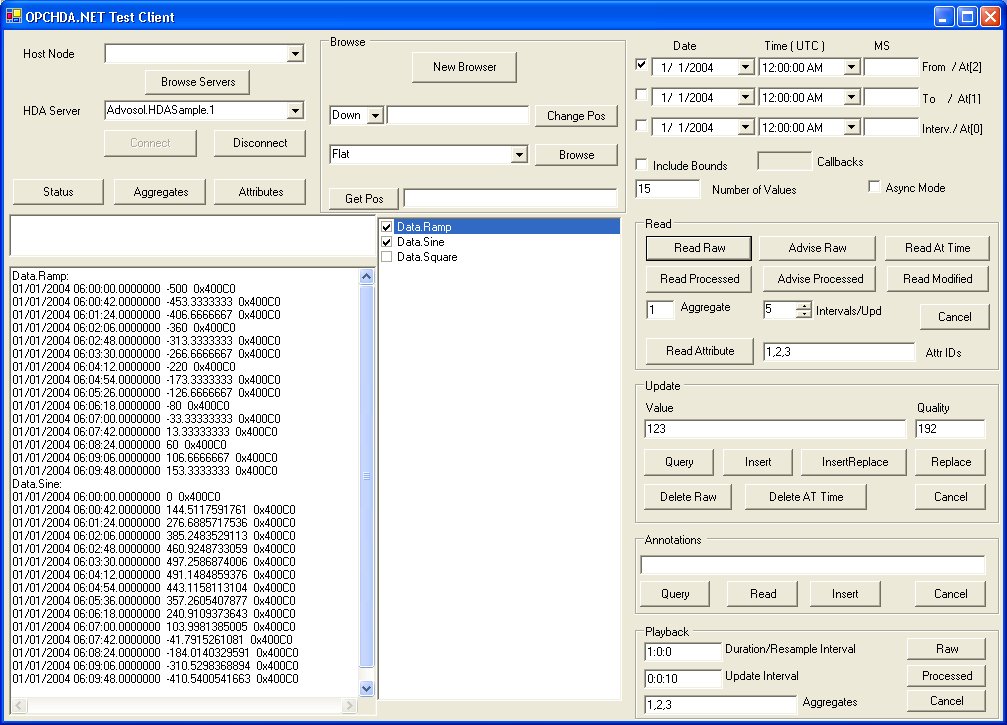 OPC AE Test Client